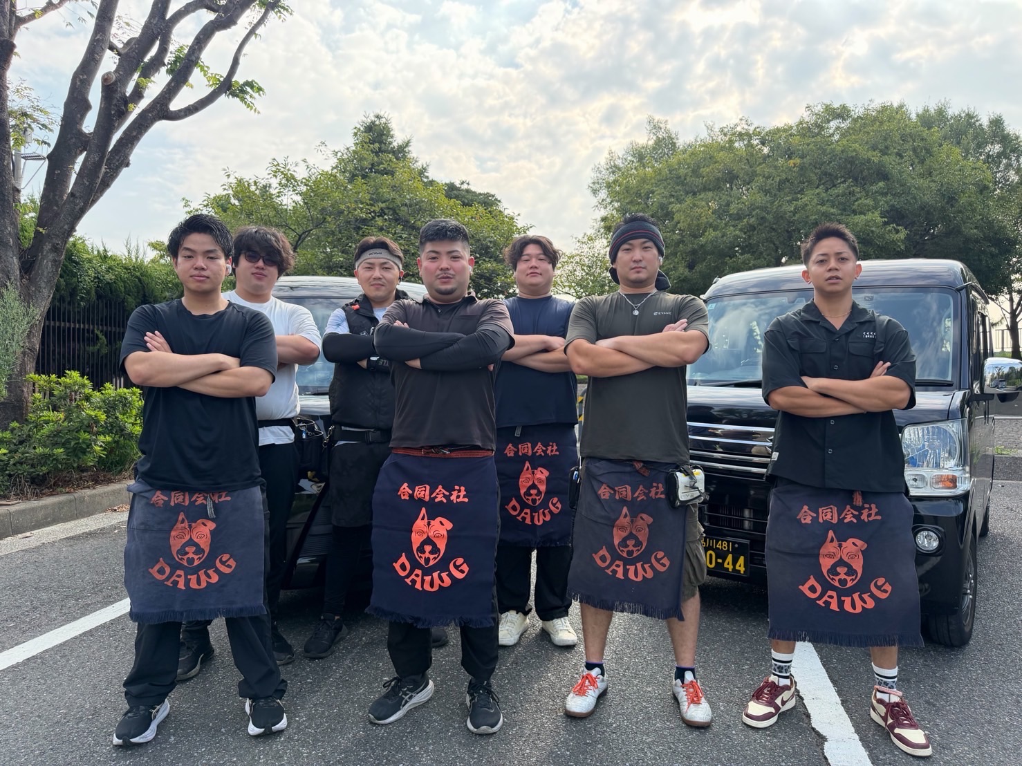 出発前に集まったドライバーたち